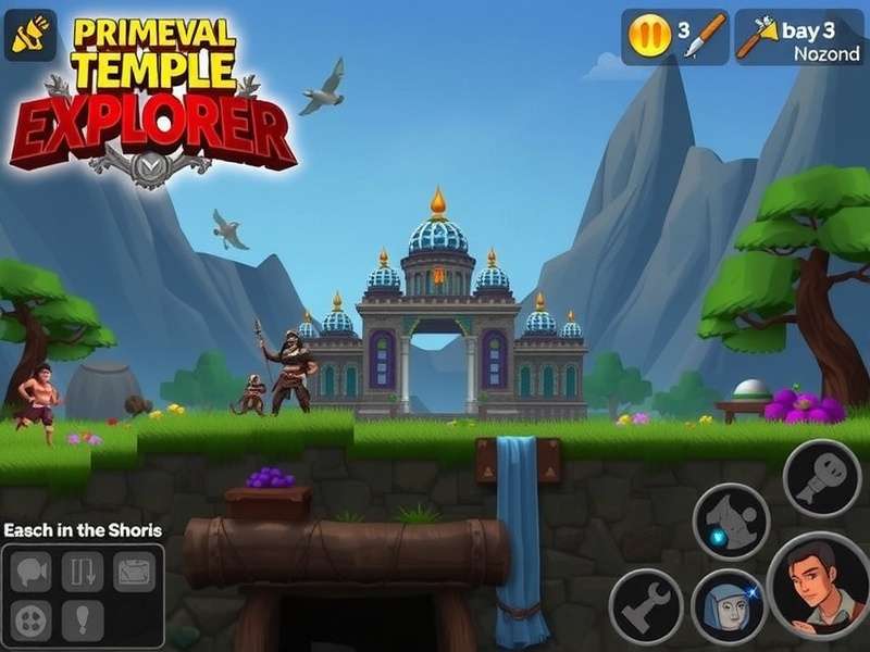 Primeval Temple Explorer Game Screenshot